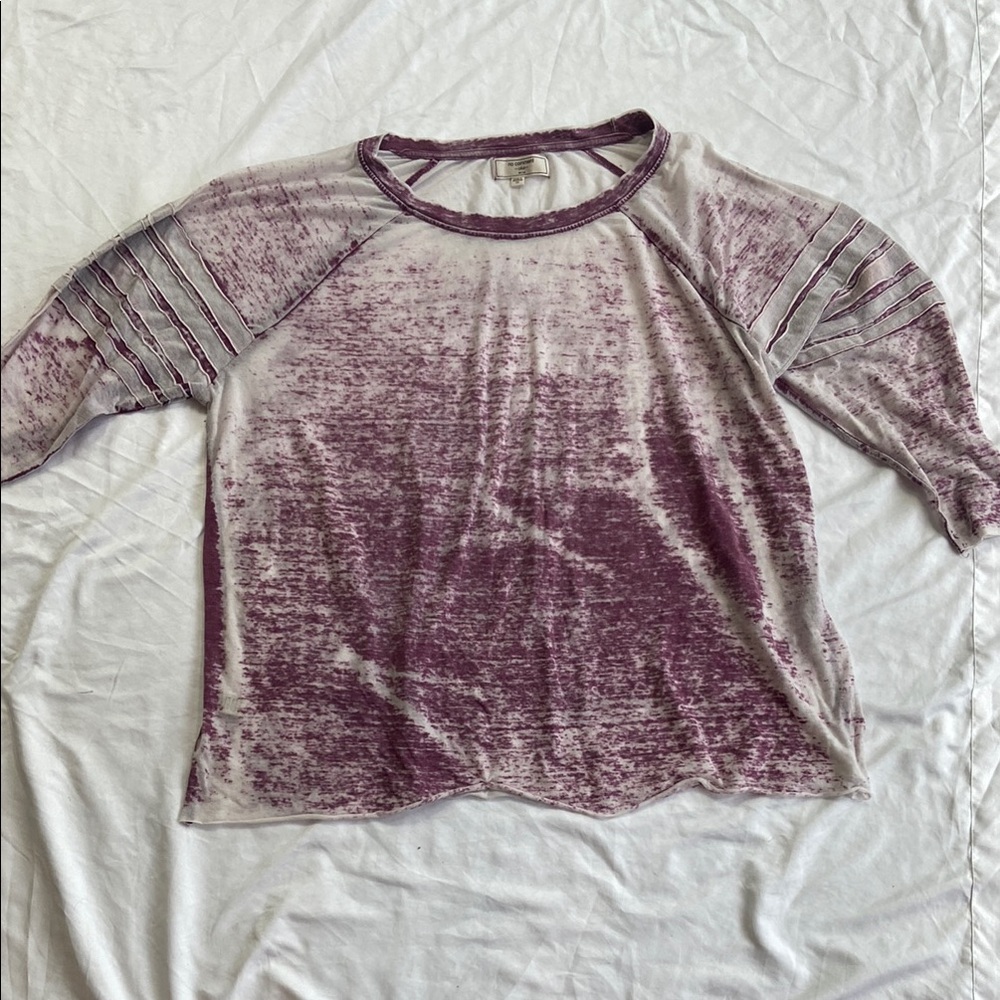 Purple Long Sleeve Tee Top